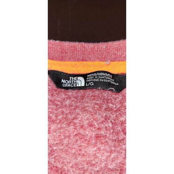 The North Face Mens Large Off Red Graphic Crew Neck Long Sleeve Sweatshirt - Picture 7 of 8